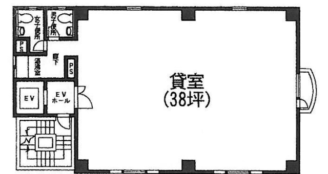 イワカタビル804 間取り図