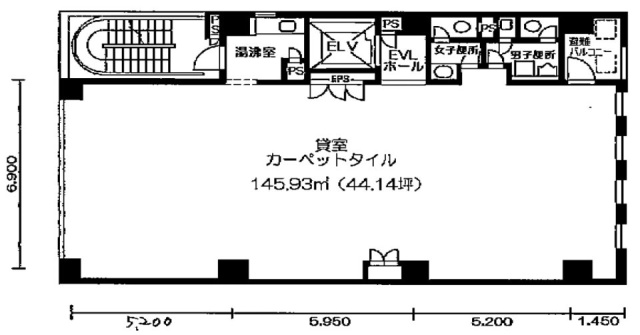 日月館麹町ビル3F 間取り図