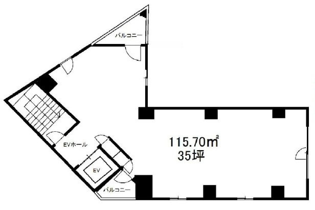清水ビル8F 間取り図