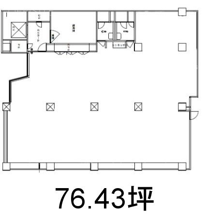 ローズベイ新宿ビル3F 間取り図