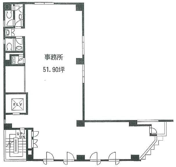 三木ビル4F 間取り図