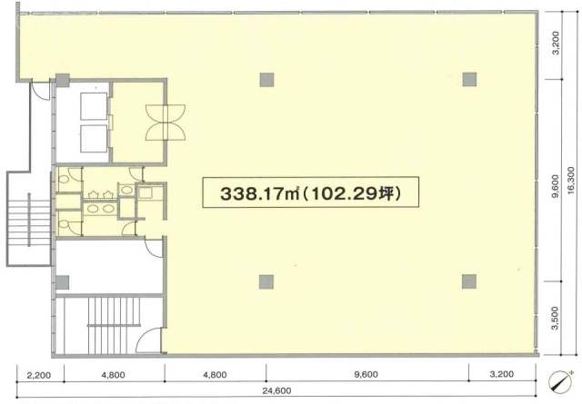 西銀MIDビル4F 間取り図