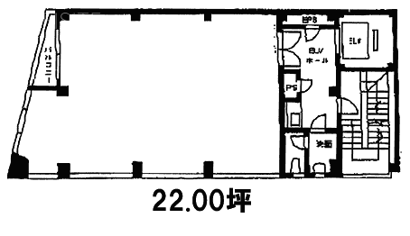 桔梗竹(ききょうだけ)ビル4F 間取り図