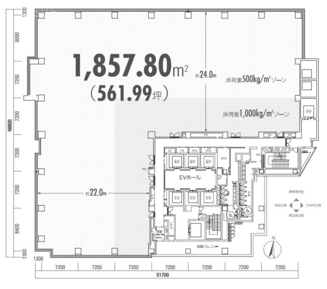 住友不動産渋谷ファーストタワービル3F 間取り図