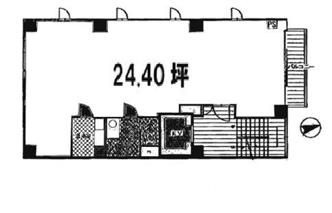 ナカミ東山ビル3F 間取り図