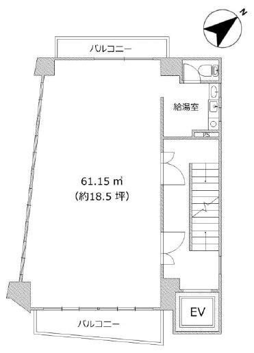 タナベ(田辺)ビル4F 間取り図
