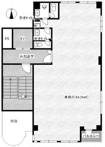 キタハイム芝ビル3F 間取り図