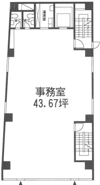 紫ビル1F 間取り図