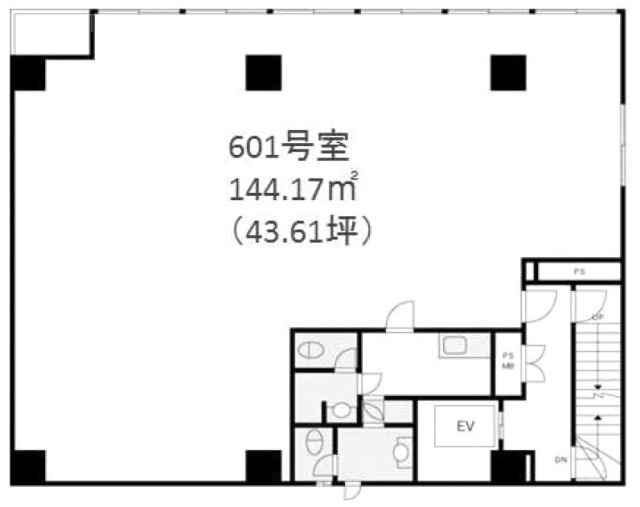 シャンヴィラカテリーナ601 間取り図