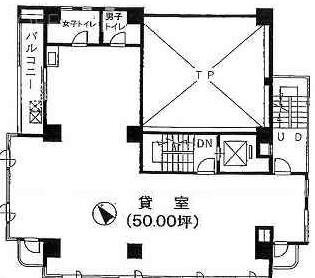 矢嶋ビル3F 間取り図