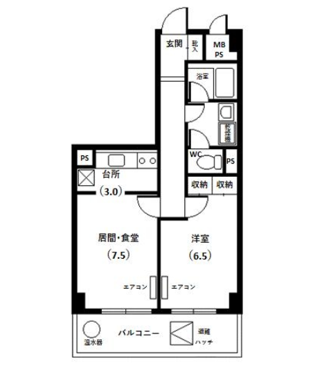 シャトレ代官山アネックス001 間取り図