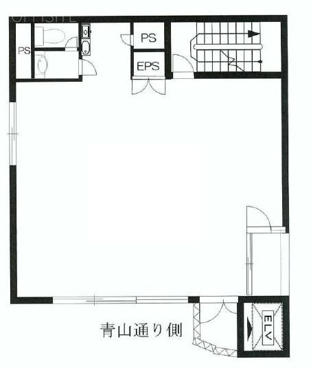 カプリ北青山ビル1F 間取り図