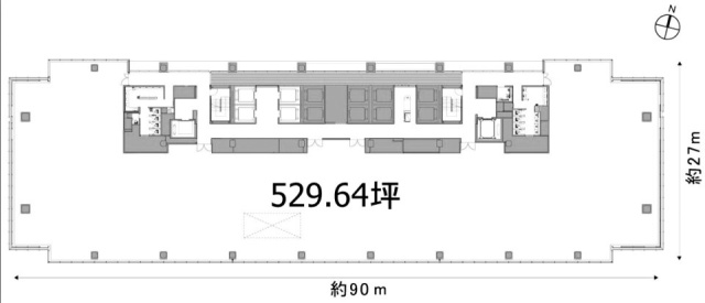 渋谷ソラスタ18F 間取り図