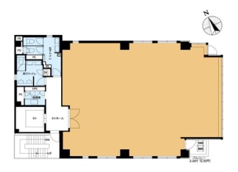 VORT虎ノ門Ⅱ4F 間取り図