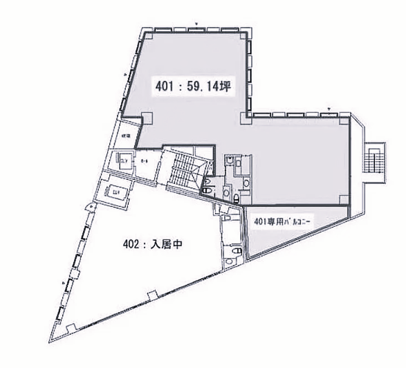 JESCO目黒ビル3F 間取り図