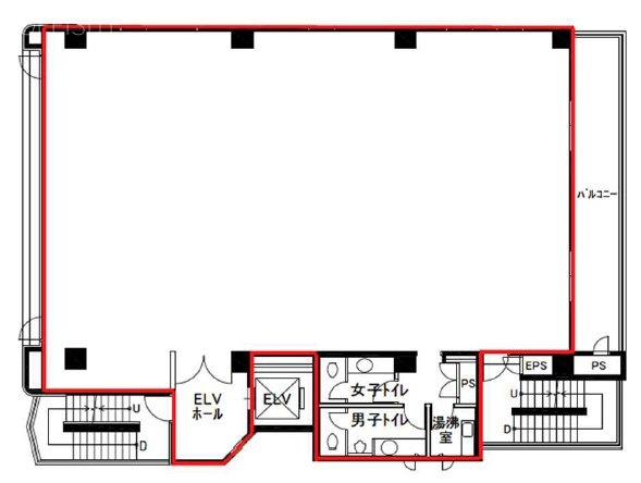 新店ビル6F 間取り図