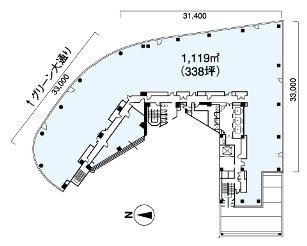 池袋パークビル5F 間取り図