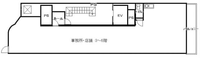 竹村ビル4F 間取り図