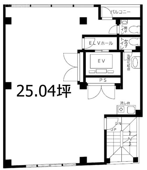 ソレイユビル4F 間取り図