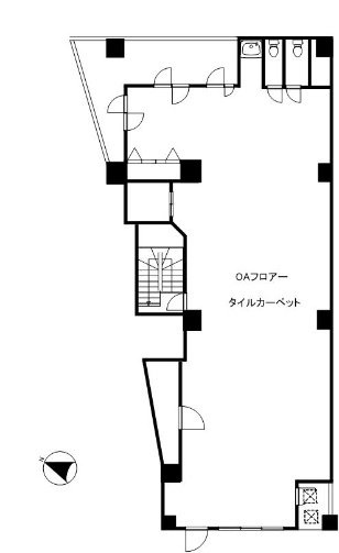 小原サンデンビル4F 間取り図