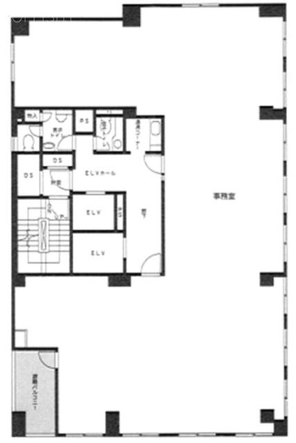 人形町共同ビル5F 間取り図