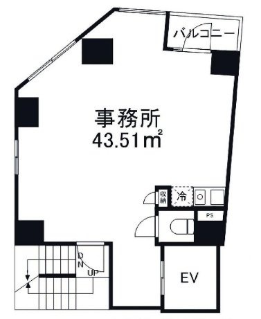石田ビル東神田4F 間取り図