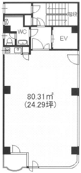 日本橋TECビル9F 間取り図