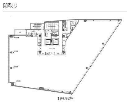 小田急西新宿O-PLACE8F 間取り図