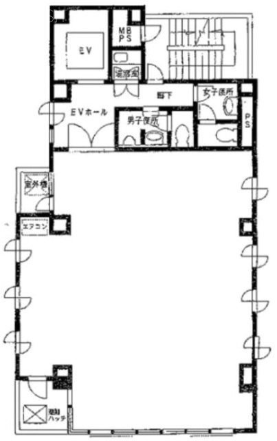 人形町セブンビル5F 間取り図