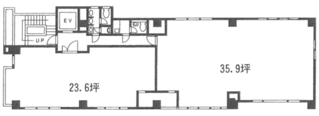 小松和東上野ビル1F 間取り図