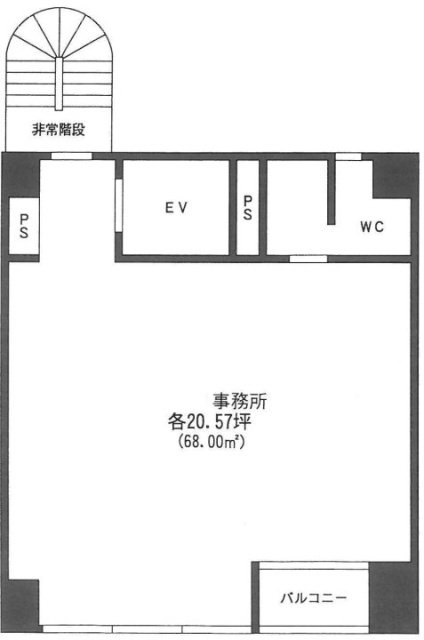 目黒NTビル6F 間取り図