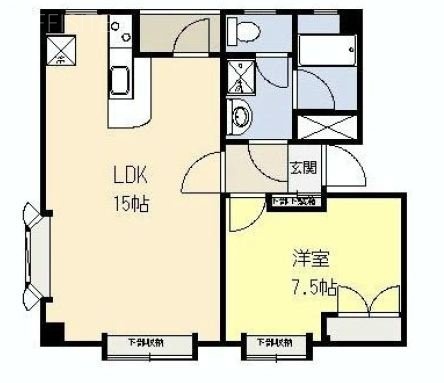 スコーレ高輪302 間取り図