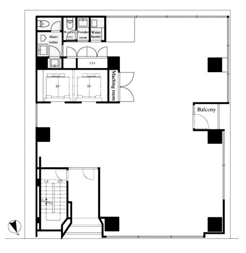 日比谷頴川(ひびやえいせん)ビル3F 間取り図