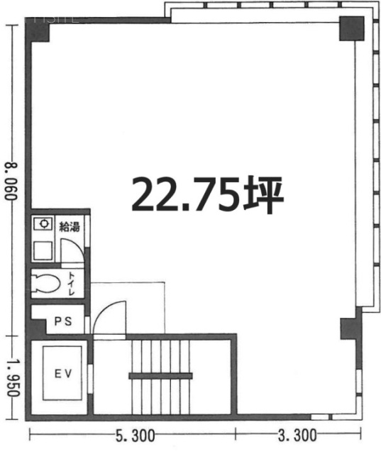 岡野ビル2F 間取り図