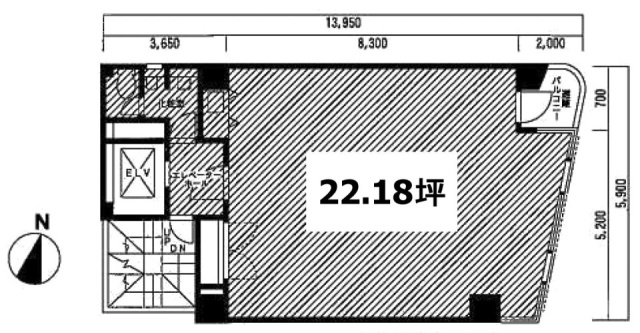 JPーBASE神田1F 間取り図