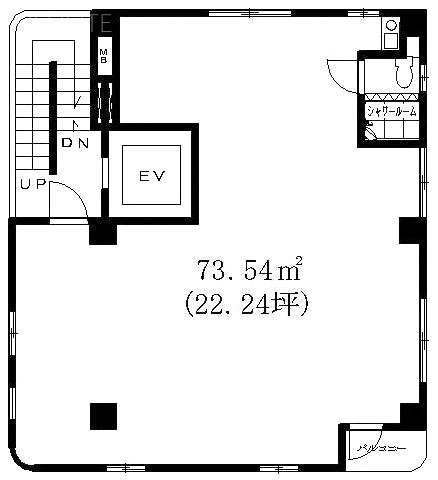 シマダビル4F 間取り図