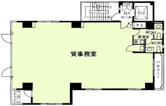 共和ビル5F 間取り図