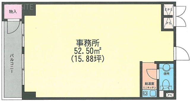 カルチェ恵比寿202 間取り図