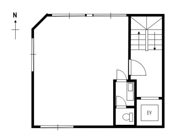 後閑(ごかん)ビル2F 間取り図