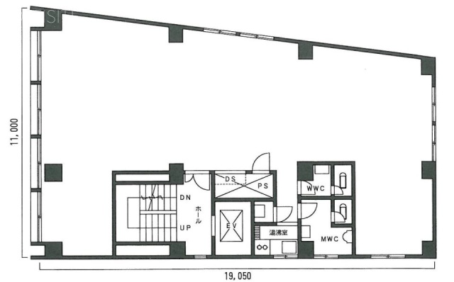 芝園ビル2F 間取り図