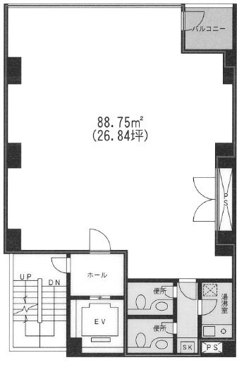 道玄坂NKビル5F 間取り図