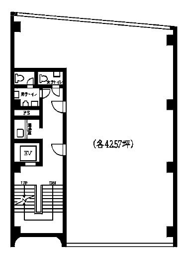 第二砂川ビル5F 間取り図