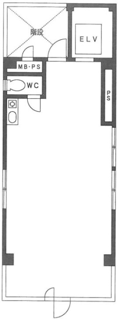 中西ビル1F 間取り図