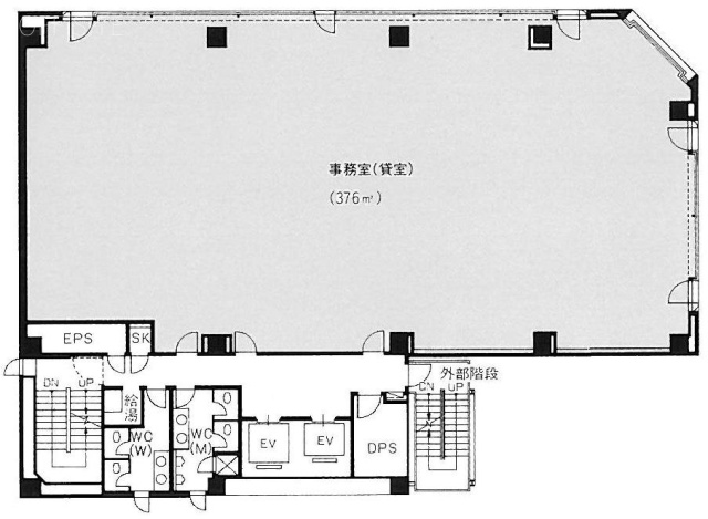 ヒューリック八丁堀第2ビル2F 間取り図