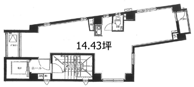 タツミビル4F 間取り図
