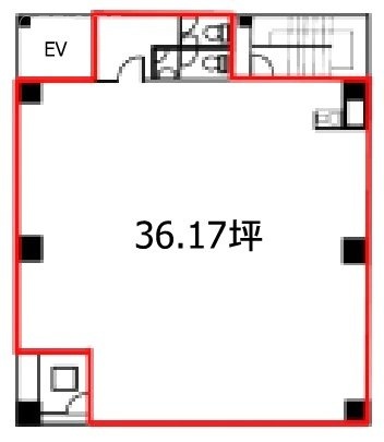 アクア神田ビル5F 間取り図
