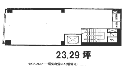 三渓洞(さんけいどう)ビル6F 間取り図