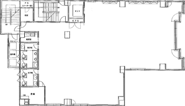 Aフロント芝二丁目ビル6F 間取り図