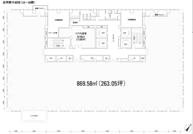 川崎駅前タワー・リバーク20F 間取り図