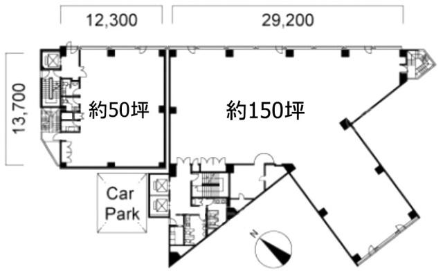 住友成泉小石川ビル本館1F 間取り図